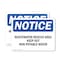Signmission Wastewater Reuse Area Keep Out Non-Potable Water OSHA Notice Sign, Plastic, 10in W x 7in L, 2PK OS-2PACK-NS-P-710-L-18960 - alternate 1